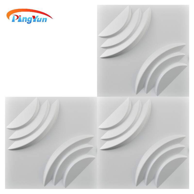 Nuevos tipos de materiales de pared Panel de pared de PVC 3D Fabricantes de paneles de pared de plástico pvc para el hogar